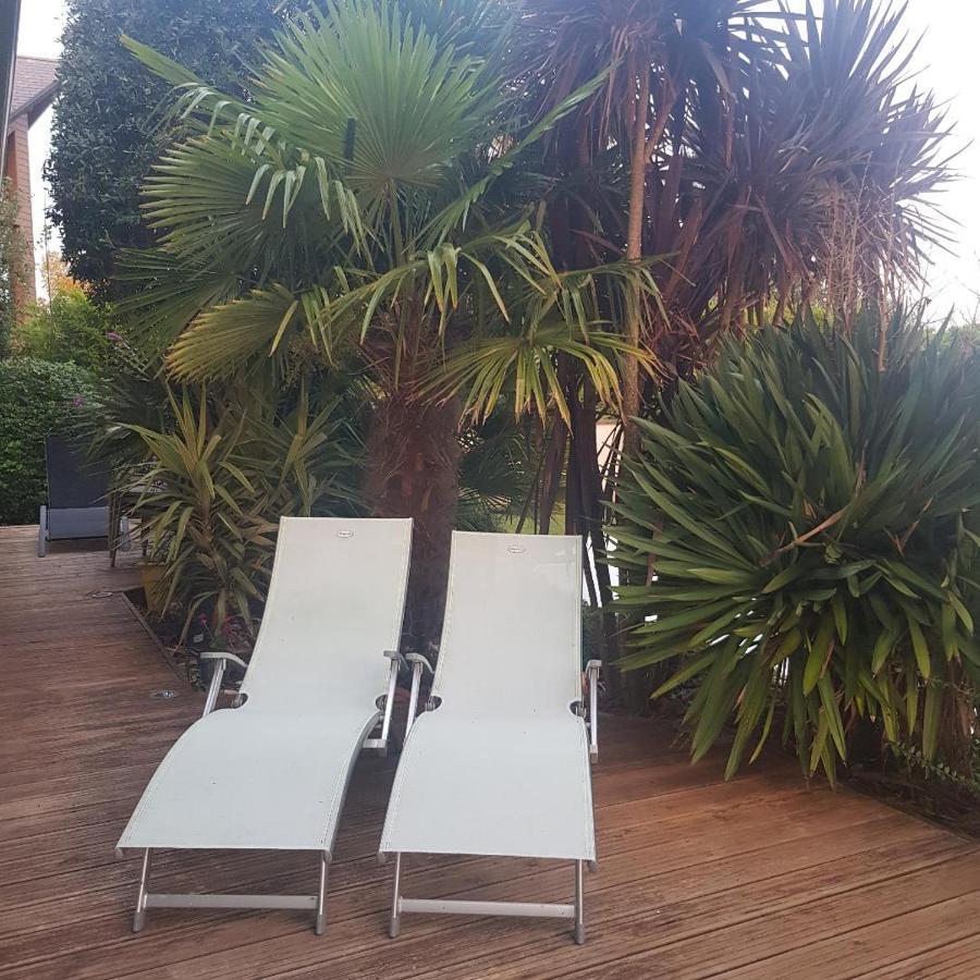 Grande Chambre Entre Caen Et La Mer Chambre Terrasse Jardin Et Piscine Mathieu Ngoại thất bức ảnh
